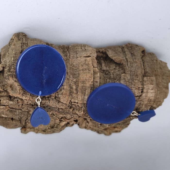 Cirkel örhängen P0061 för wholesale av Resinartesania