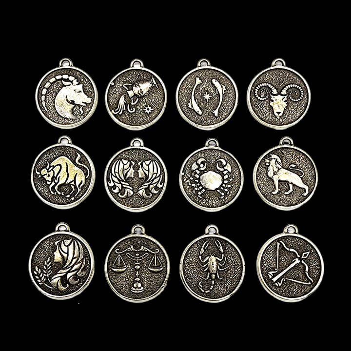 MergingMetals - Wholesale Pendant/Charm Necklace - Reversible Zodiac & Constellation Necklace Collection