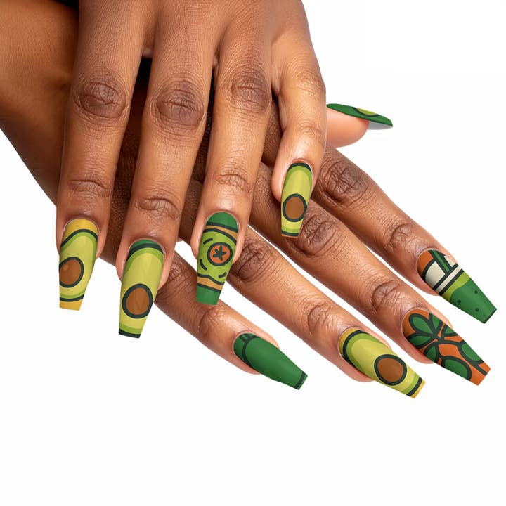 FYNE BODY - Wholesale Press-on/fake nails - Avocado Vibe Blast Avocado Press-On Nails35