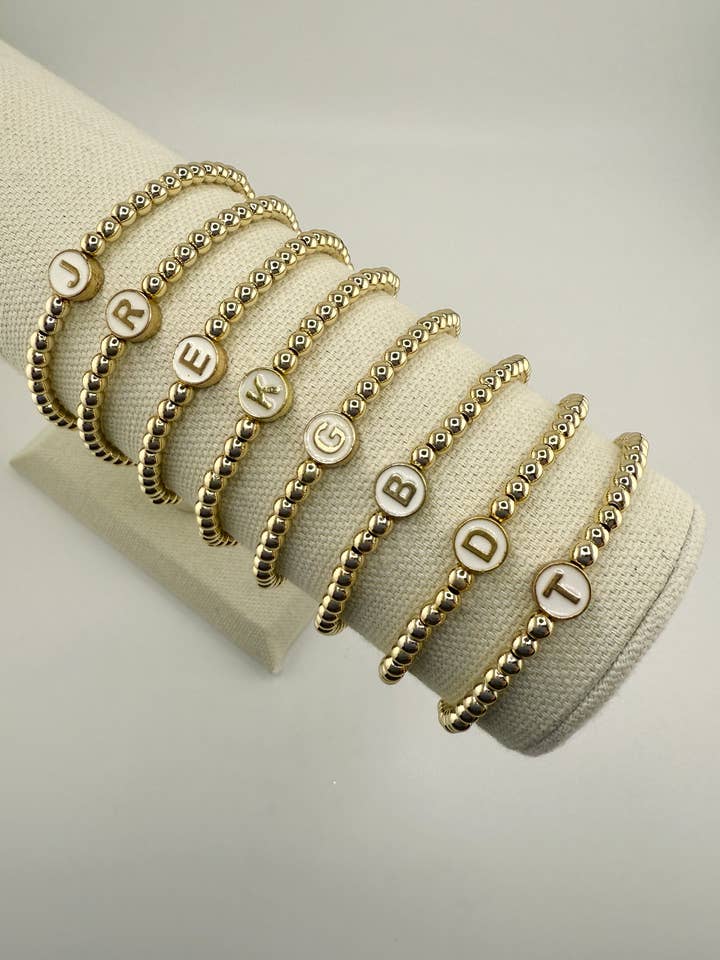 Initial Bracelet Jewelry Gift for Her Bracelet for Teens for wholesale by Back Bay Bead Company