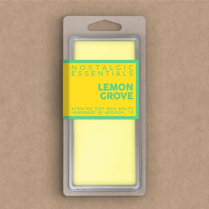 Lemon Grove Scented Soy Wax Melt Snap Bars for wholesale by Nostalgic Essentials