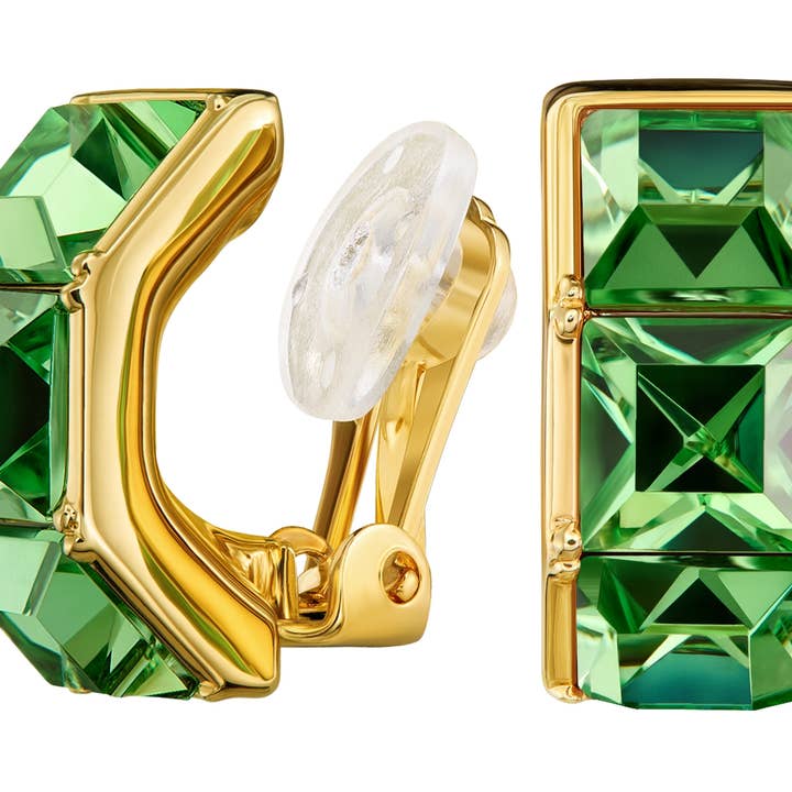 Brincos Clip Traveller - dourado - peridoto - 157626 por atacado de Hollander Jewels B.V.