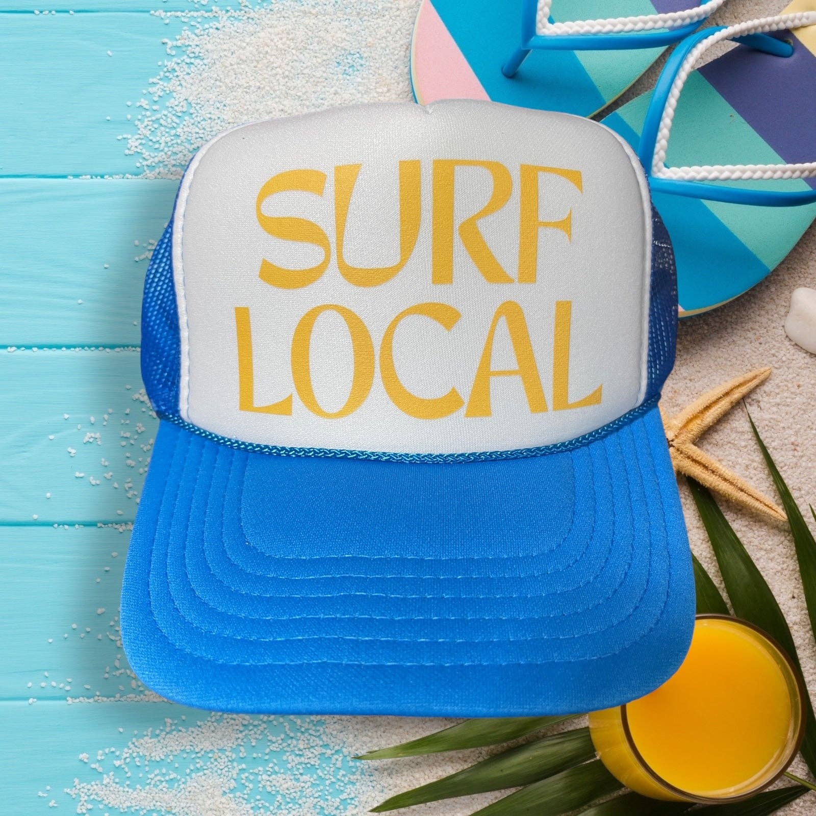 Happi Style – wholesale Truckerkeps – Unisex – Surf Local Foam Truckerhatt3