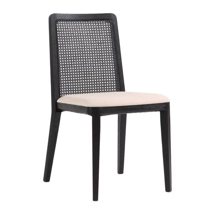 Cane Fabric Armless Dining Chair (Set of 2) for wholesale by LOOMLAN