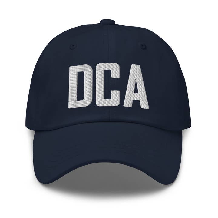 CRE PYT - Wholesale Baseball Cap - Unisex - DCA Airport Code Embroidered Dad Hat Washington DC District of Columbia Arlington Virginia1