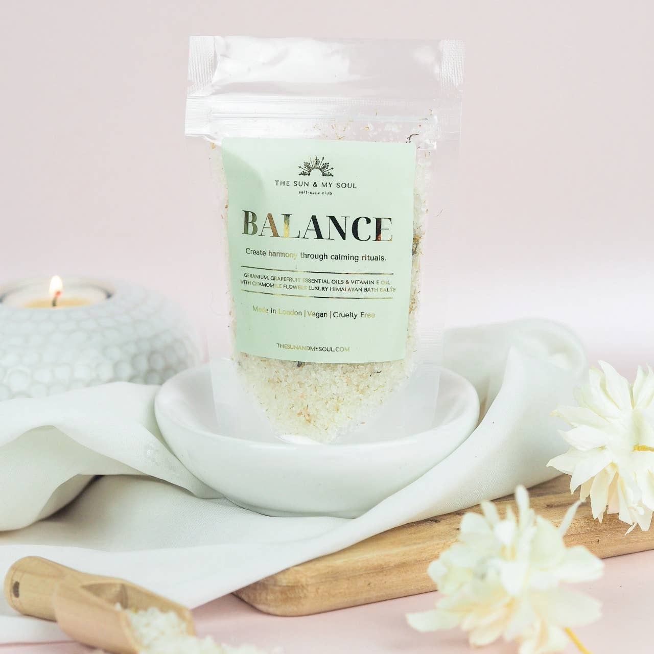 The Sun & My Soul Bath Bomb Soak Wellness Gifts - Wholesale Bath Salts - Balance Luxury Soak Himalayan Bath Salts⎜Aromatherapy Gift1