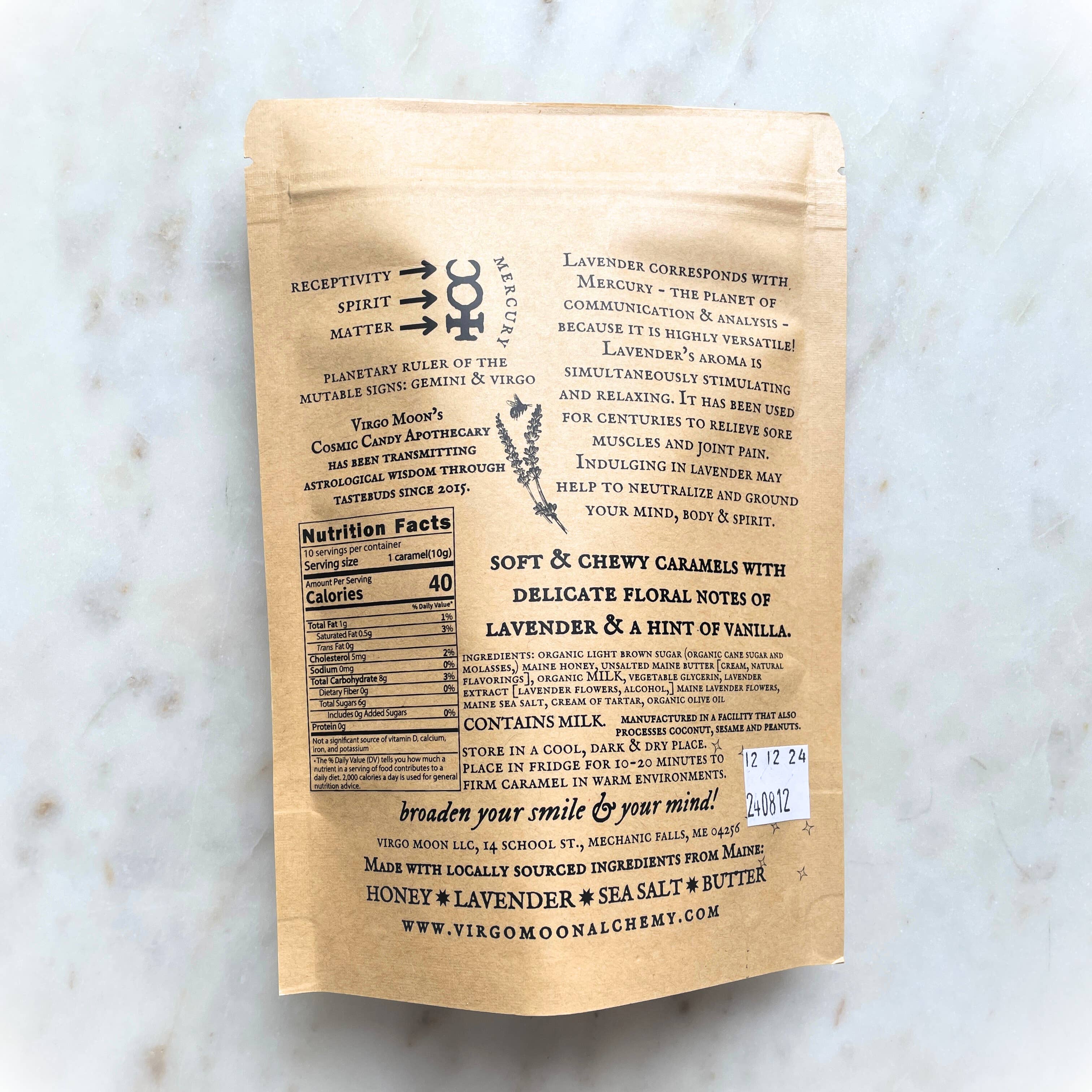 Virgo Moon - Wholesale Caramel - Lavender Honey Caramels2