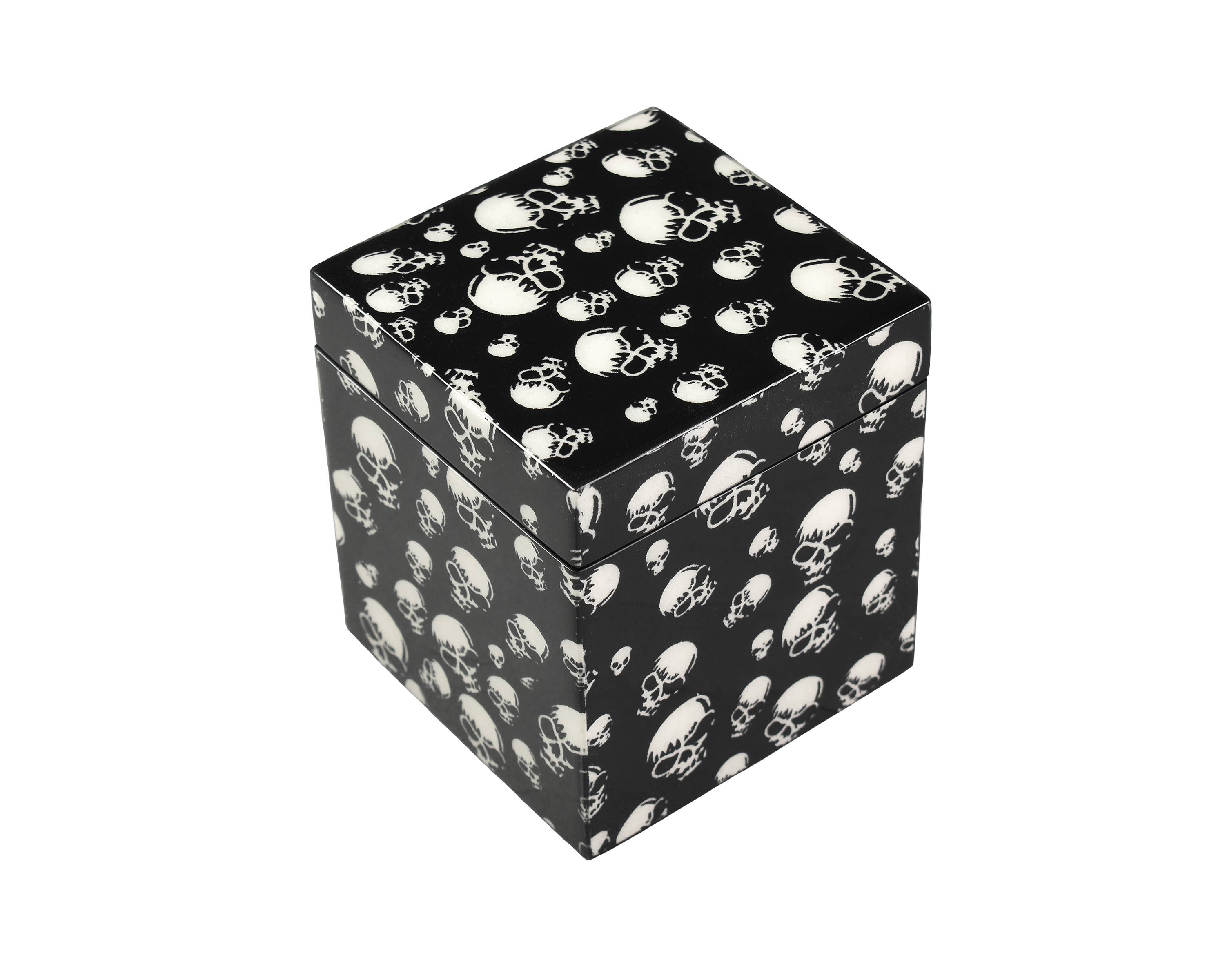 Pacific Connections - Wholesale Decorative Box - Skulls - Q Tip Box - L-86SK