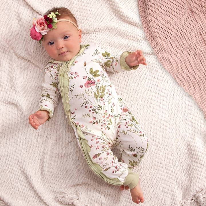 Pretty Petals Bamboo Zipper Romper - Mommy and Me for wholesale by Tesa Babe