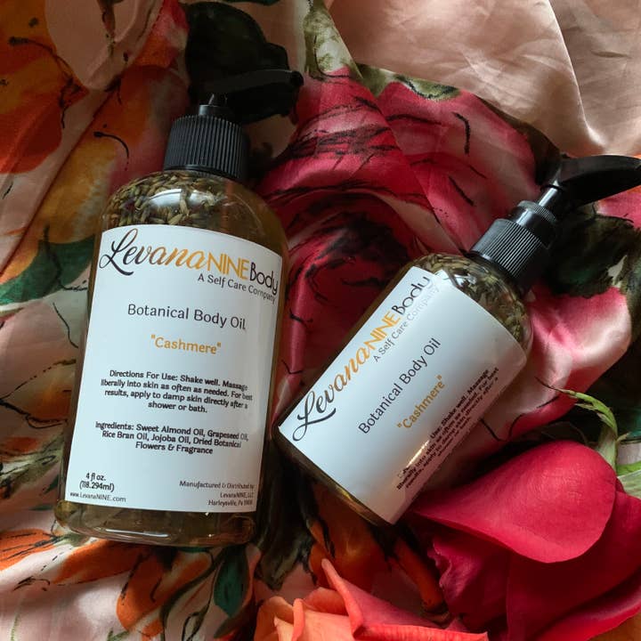 "Cashmere" Botanical Body Oil for wholesale by LevanaNINE
