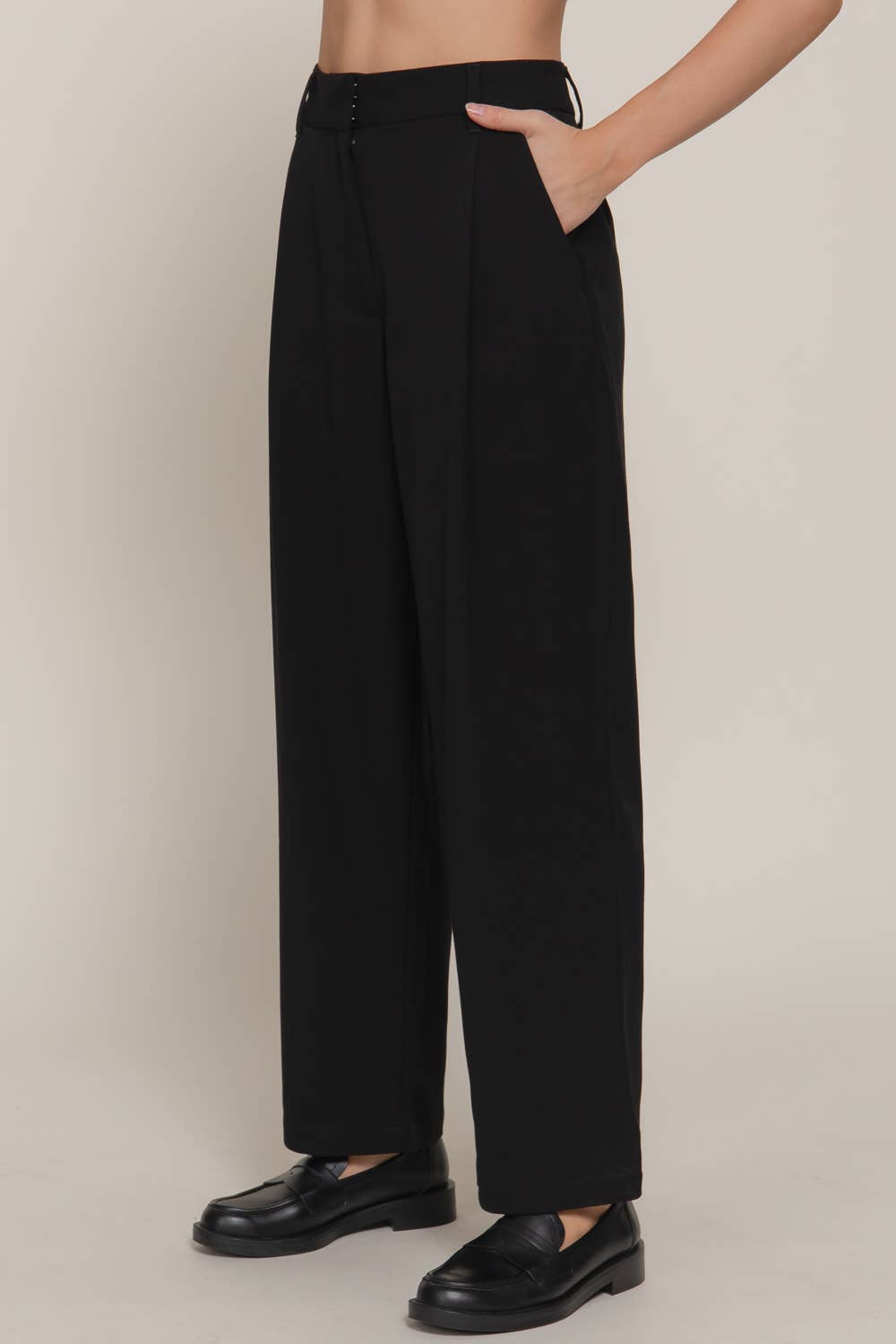 Active Basic | Active USA - Wholesale Pants - Women's - Front Pleats Detail Pants10