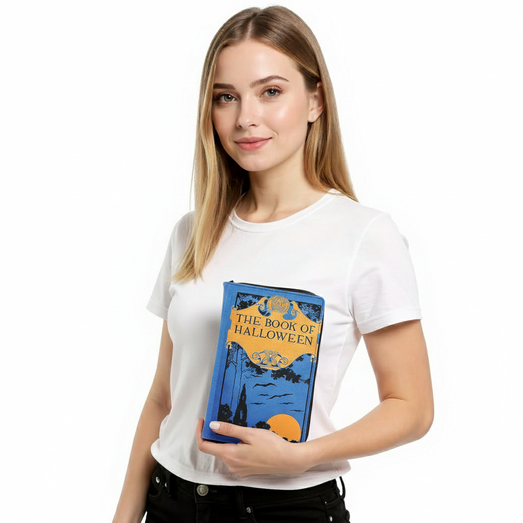 COMECO INC - Wholesale Clutch Bag - Women's - The Book of Halloween Book Clutch Bag in Vinyl2