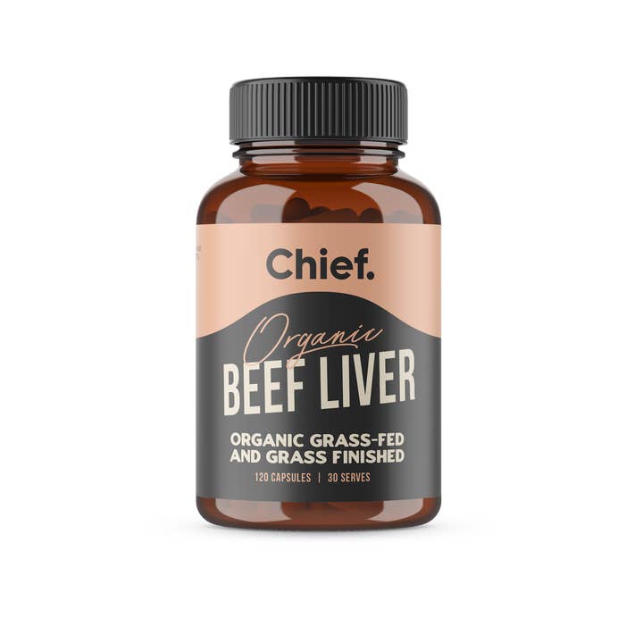 Chief Nutrition - Wholesale Oral Supplement/Vitamin - Organic Beef Liver Real Food Vitamins (120 Capsules)