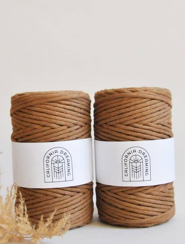 California Dreaming Macrame - Wholesale Yarn - 4mm recycled cotton rope | twisted | 100m4