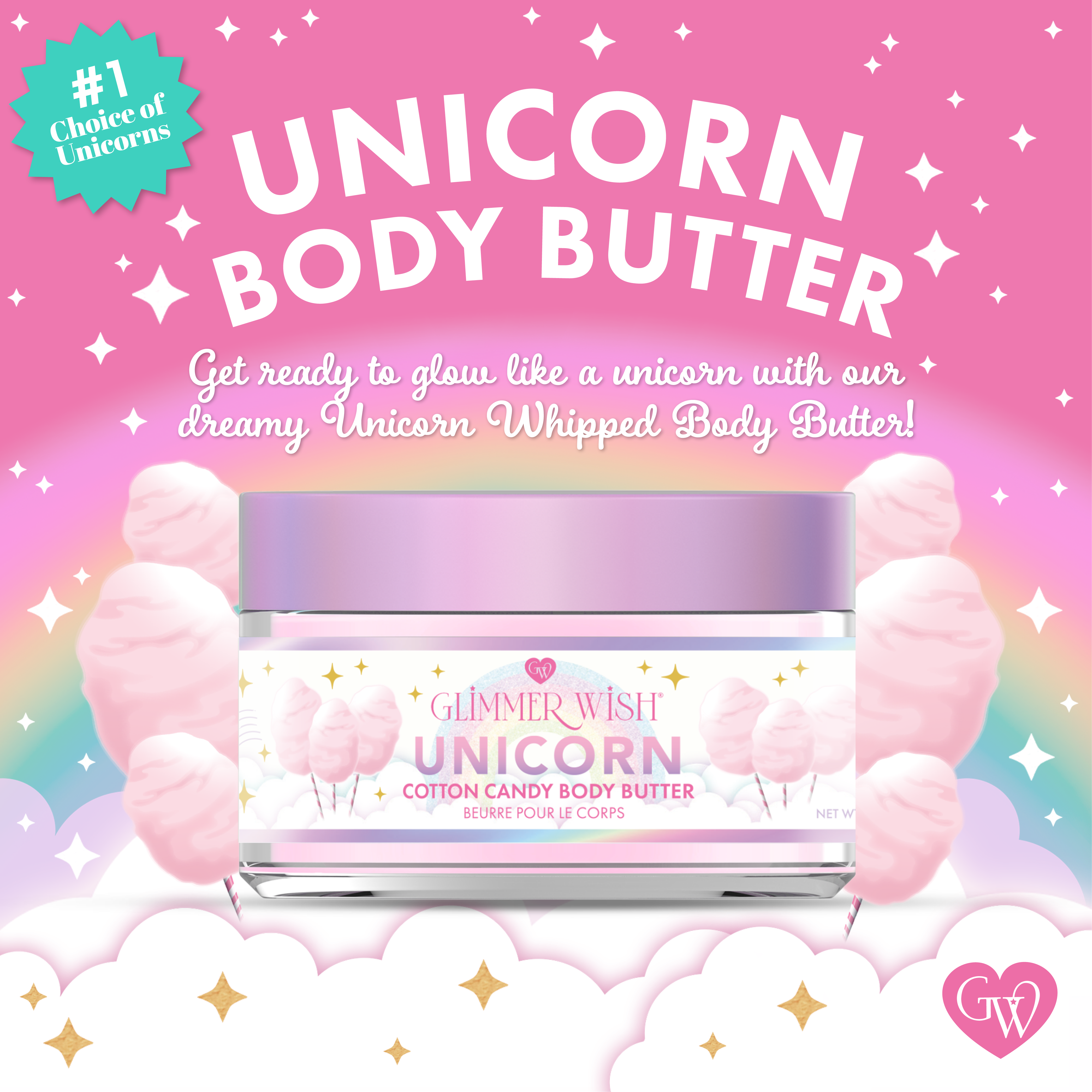 Glimmer Wish – wholesale Body balm/butter – Unicorn Whipped Body Butter1