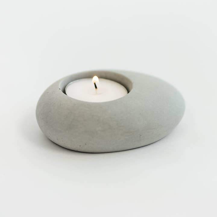 Concrete Tea Light Candle for wholesale by Made by Deborah