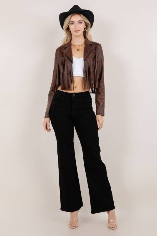 Lemon Tree - Wholesale Jacket - Women's - Suede Fringe Jacket5