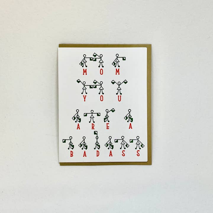 Semaphore Badass Mom for wholesale by Big Wheel Press