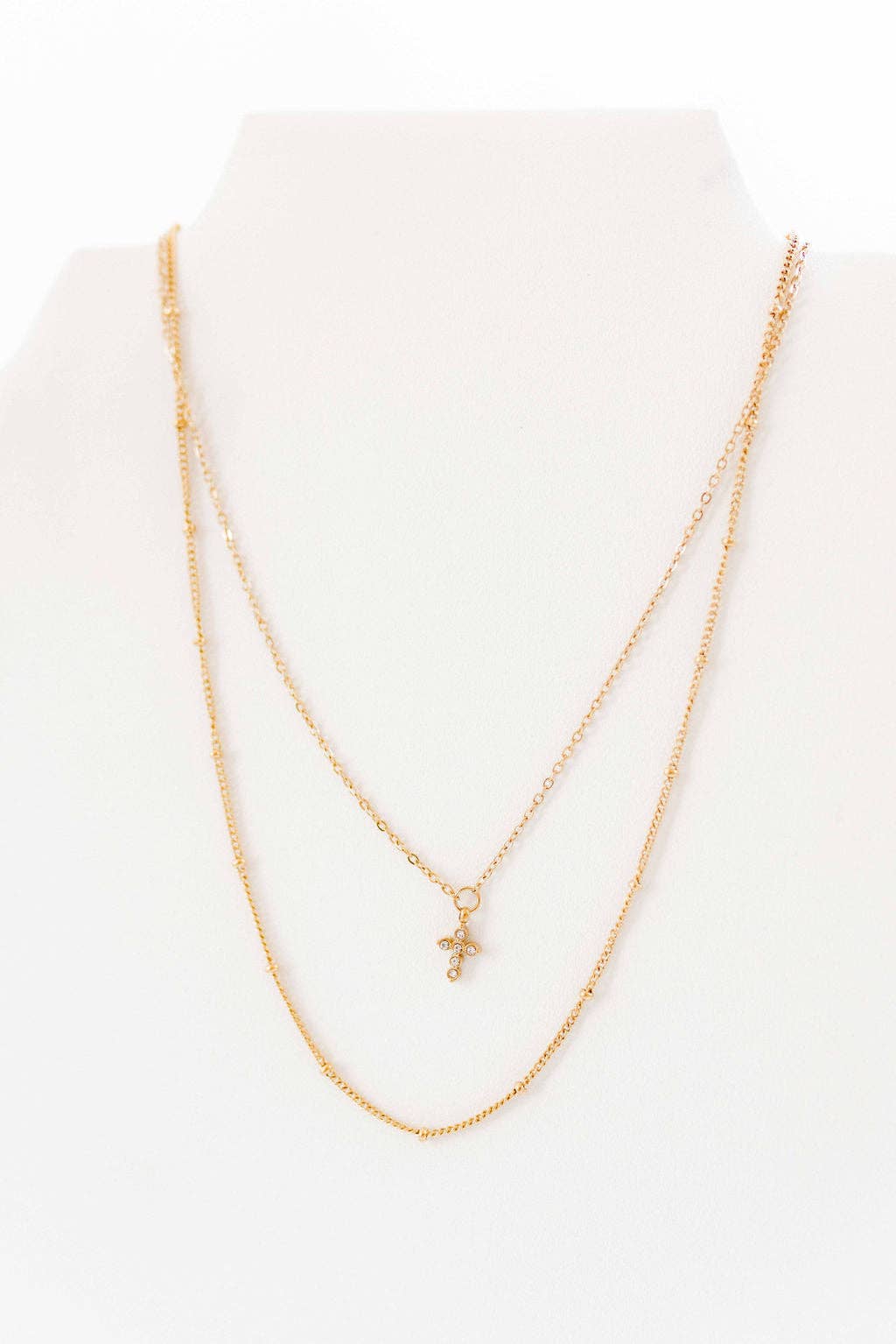 LINNY CO - Wholesale Pendant/Charm Necklace - Necklace - Carly Cross Gold10
