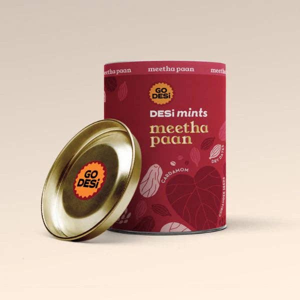 India shopping - Venta al por mayor Caramelos de menta - Meetha Paan Mints | 100% natural - Hojas de betel, dátiles dulces, saunf y elaichi | 2 unidades x 90gms