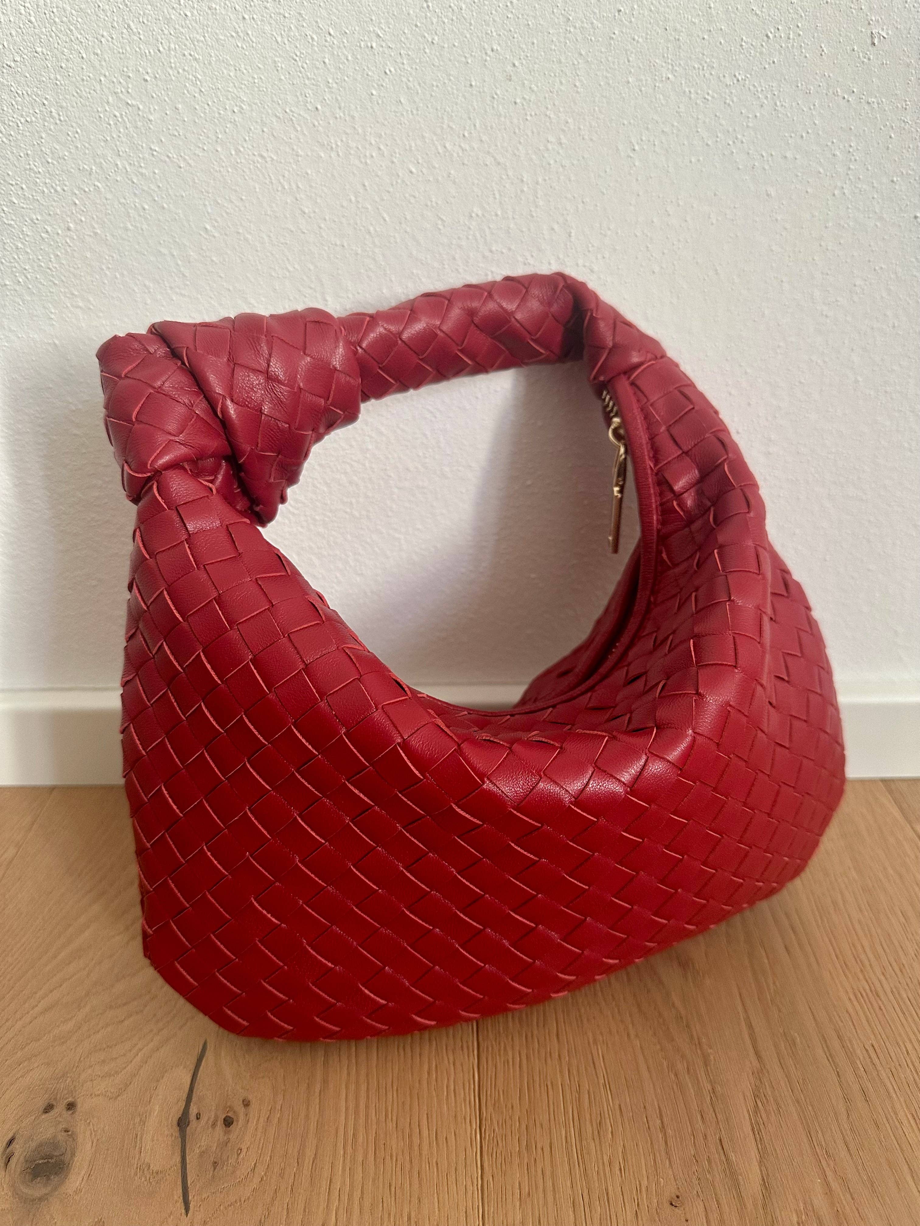 Zhade – Mala com alça superior – Mulher por atacado – JOLIE - pequena bolsa de couro trançado genuíno14