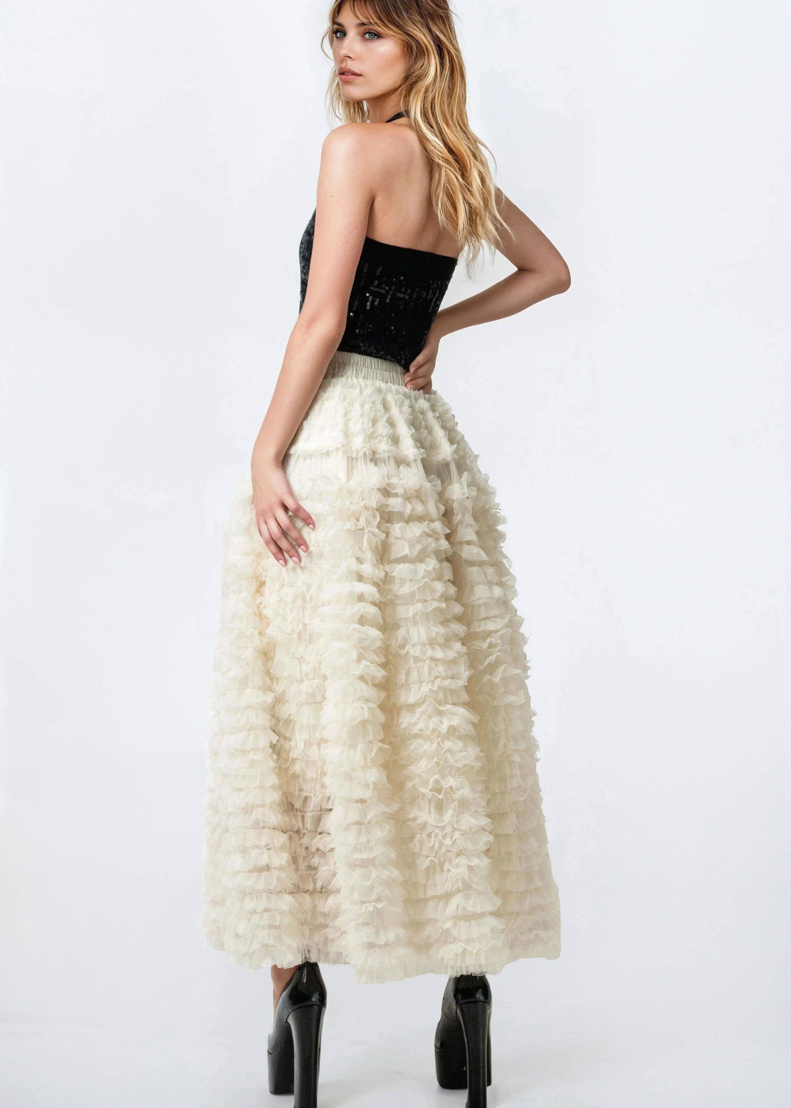 KATE HEWKO - Wholesale Skirt - Women's - Drama Tulle Ruffle Skirt2