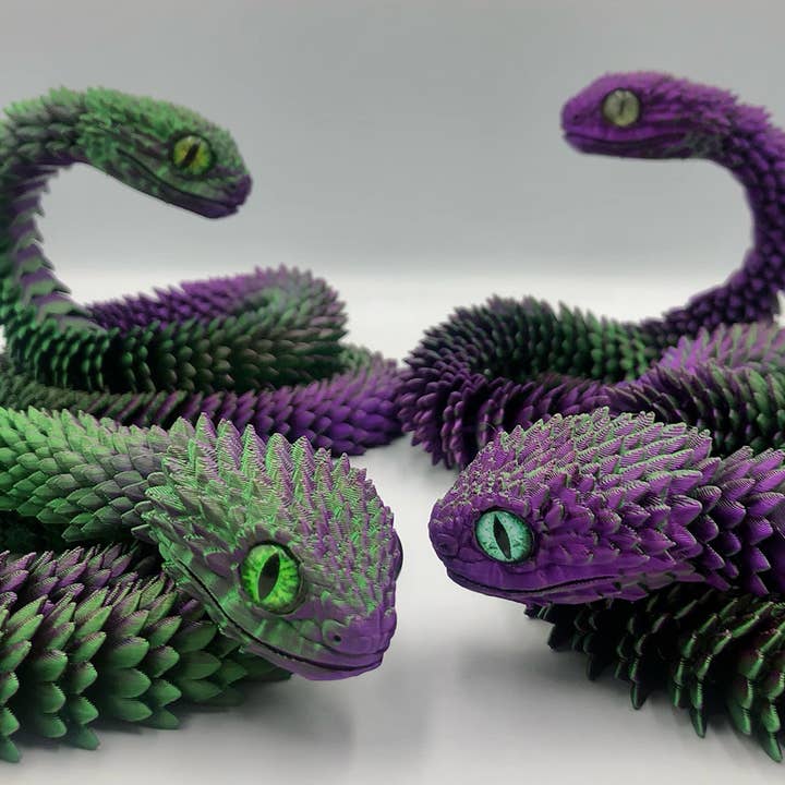 Slange - Grøn & Lilla for engroshandel hos 3D Studio Gifts