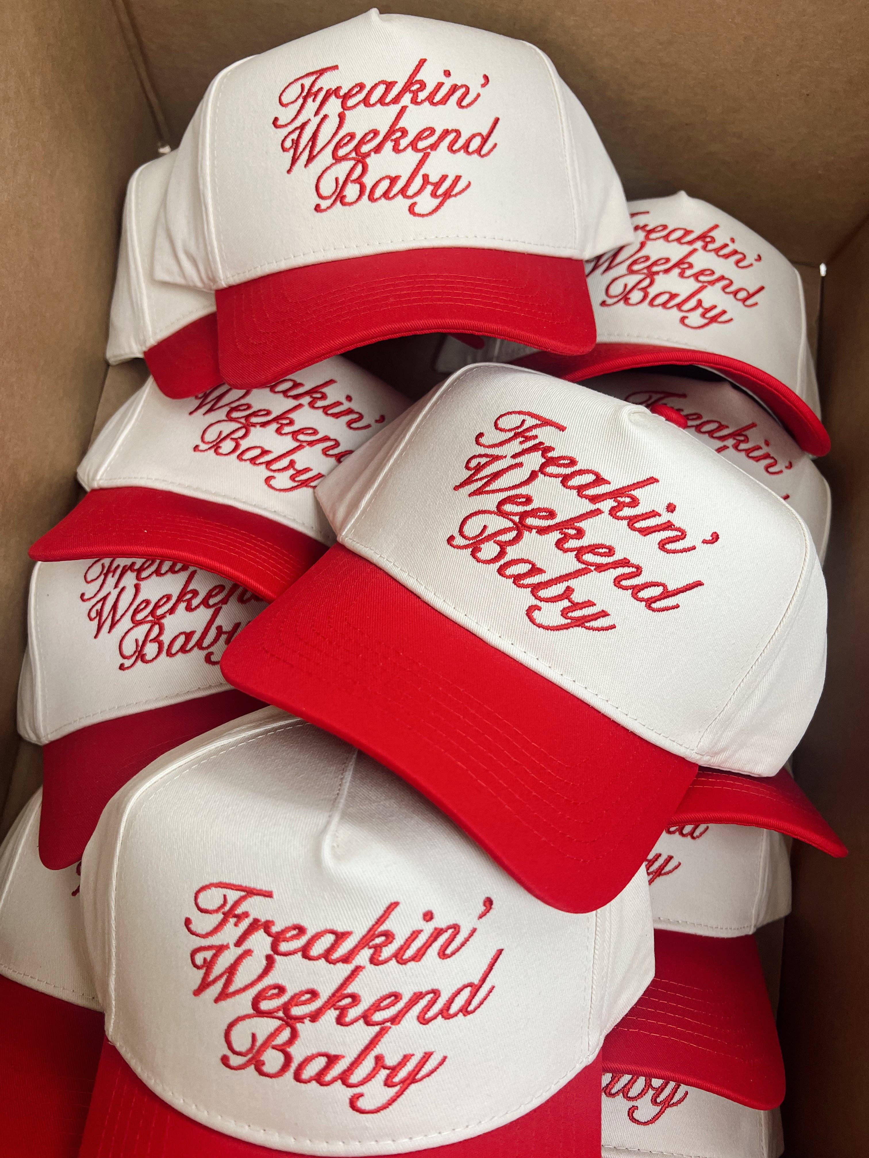 KENZKUSTOMZ - Wholesale Trucker Hat - Women's - Freakin' Weekend Baby - Vintage Trucker Hat5