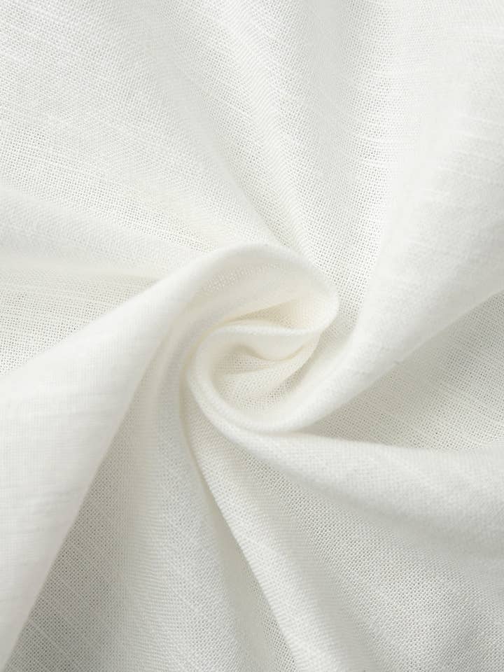 Linen Cotton Belted Maxi Dress Women White N5A548 for wholesale on Faire1