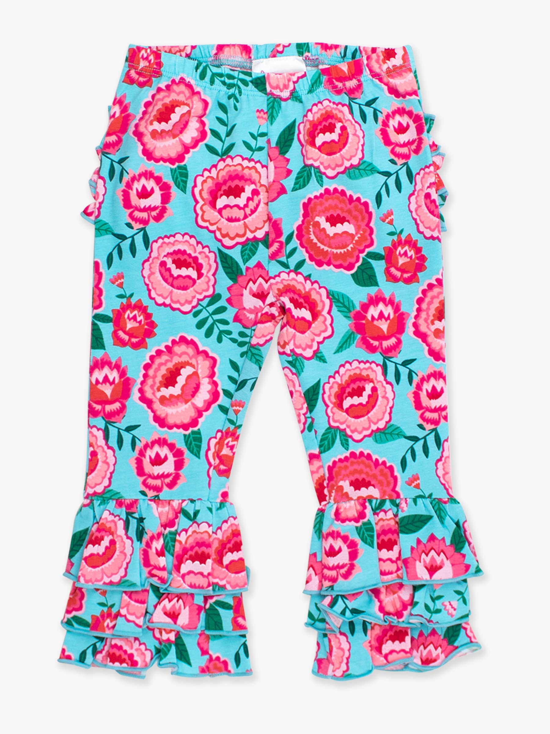 Azul Calças com Folhos e Flores Brilhantes para Bebé Menina para venda a revendedores na Faire7