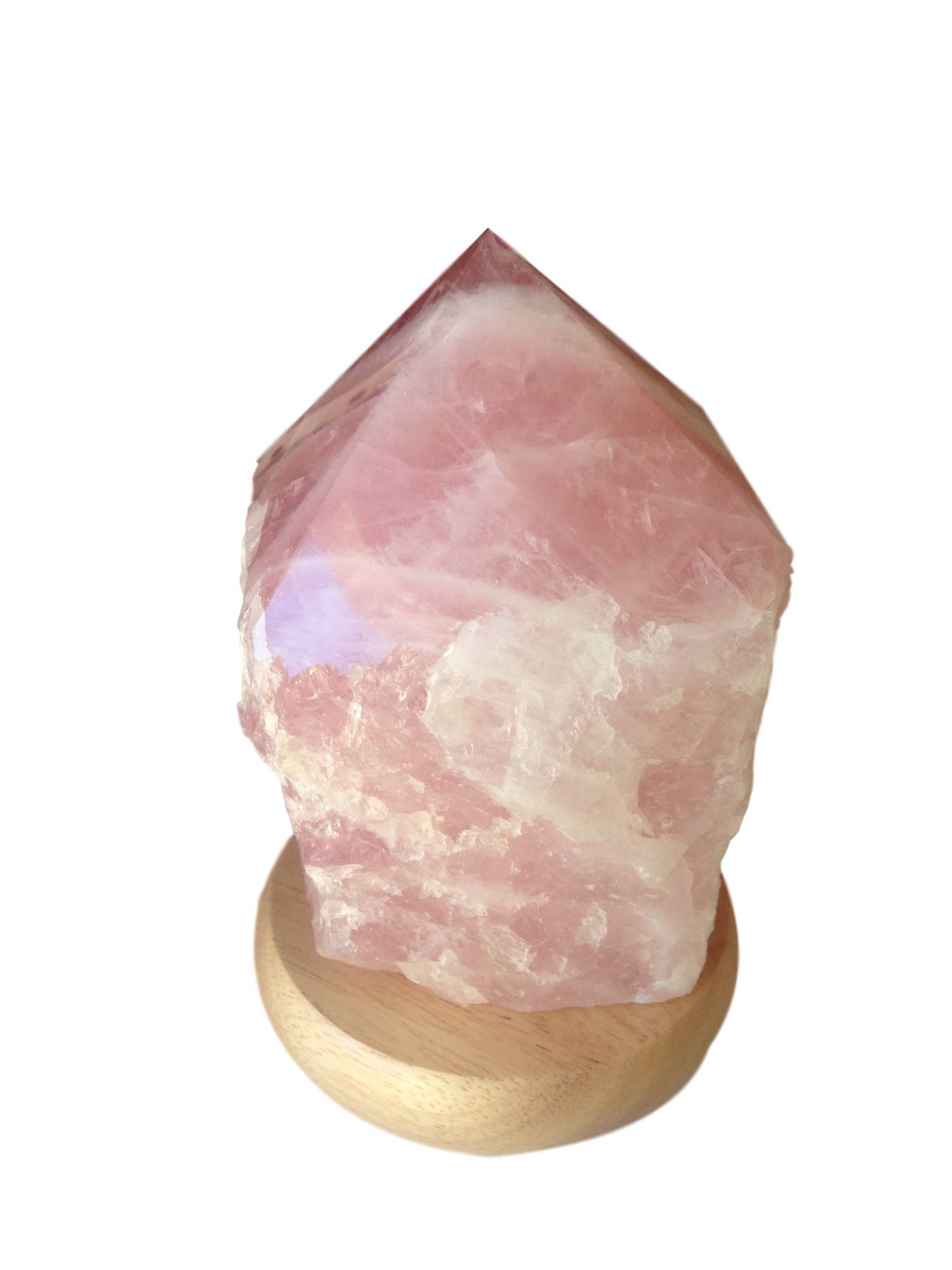 WLM - Wholesale Spiritual Stone/Crystal - Rose Quartz Mineral Lamp in Polished Point0