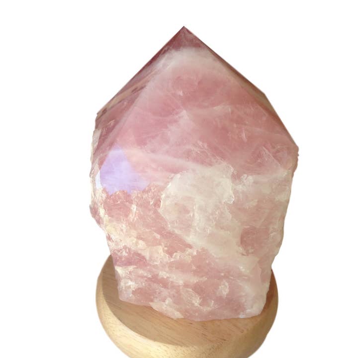 WLM - Wholesale Spiritual Stone/Crystal - Rose Quartz Mineral Lamp in Polished Point0