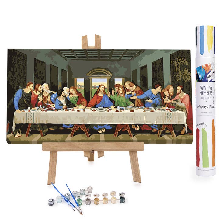 Winnie's Picks - Wholesale DIY Craft Kit - The Last Supper - Christian Decor - Paint by Numbers Kit