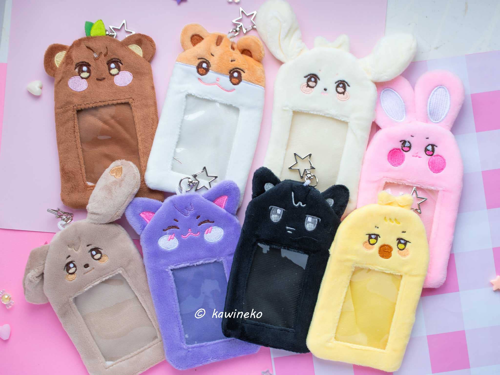 Ateez aniteez plushie card holder pc photocard keychain  for wholesale on Faire1