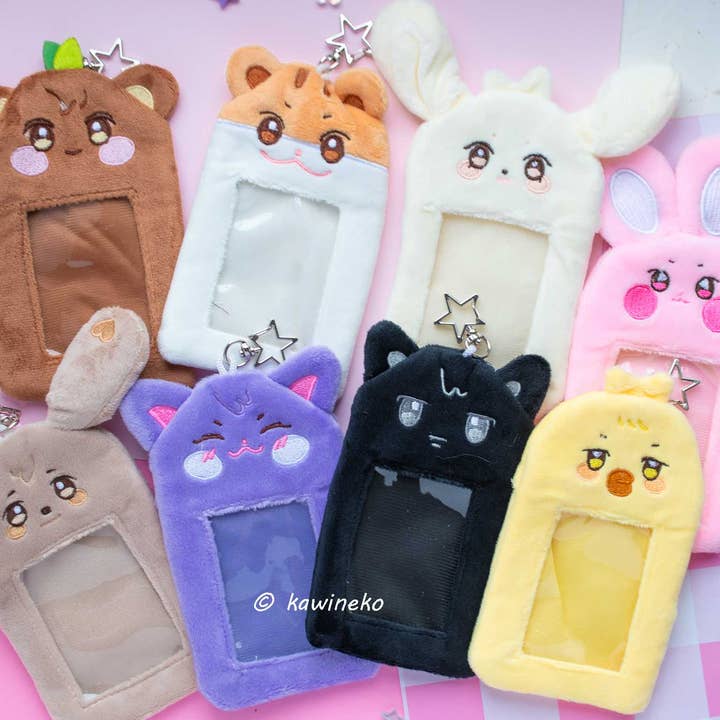 Ateez aniteez plushie card holder pc photocard keychain for wholesale on Faire1