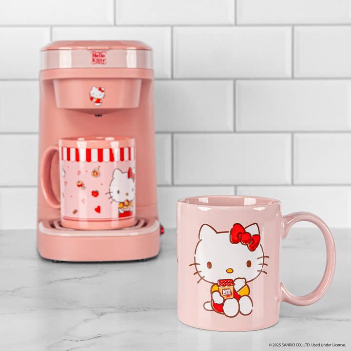 Uncanny Brands Hello Kitty Single Cup Coffee Maker Gift Set with 2 Mugs for wholesale by Uncanny Brands