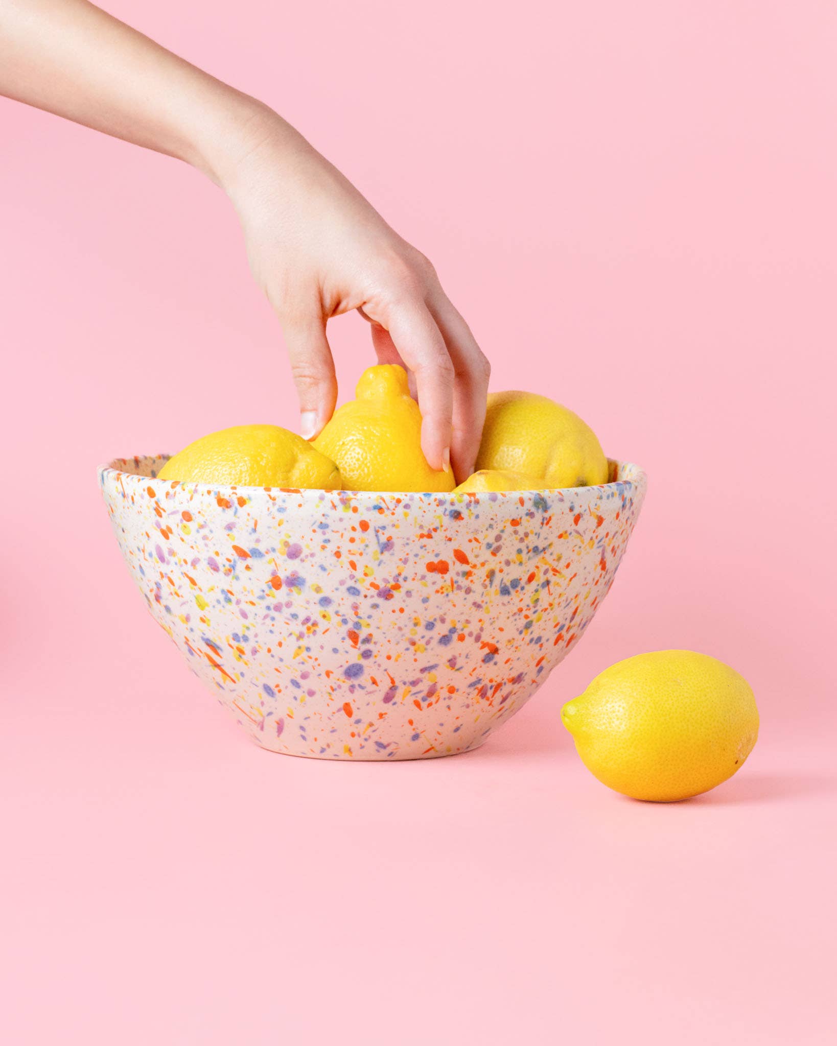 Alfar Tierra Cocida - Wholesale Serving bowl - Ceramic salad bowl 1,5l - 21cm/ Multicolor CARNAVAL