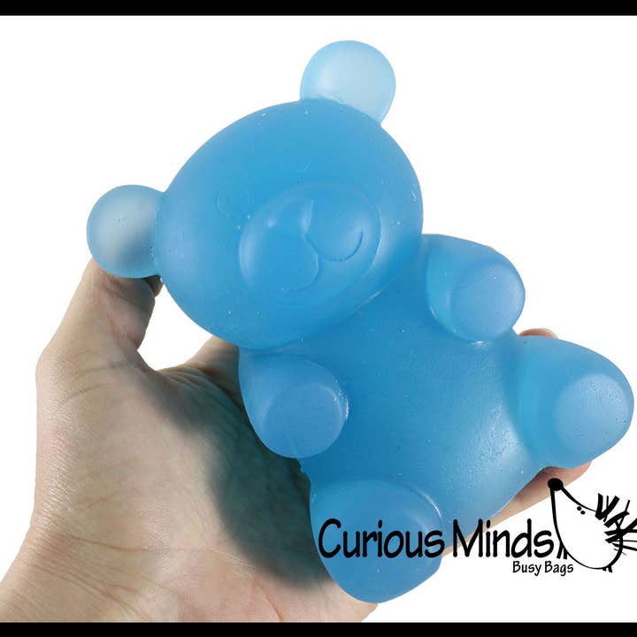 Curious Minds Toys - Wholesale Fidget Toy - Kids - 1 Soft Large Mochi Gummy Bear - Large Squishy Sensory Fidget