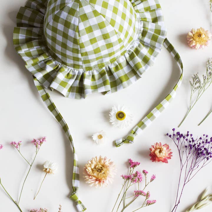 Milk Teeth Clothing - Wholesale Zonnehoed - Kinderen - Zonneklep met ruches voor baby's en peuters6