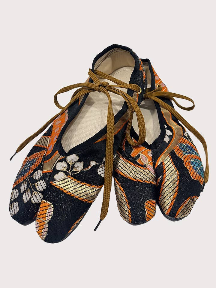 Ikian - Wholesale Flats – Women’s - Japanese Obi ballet flats6