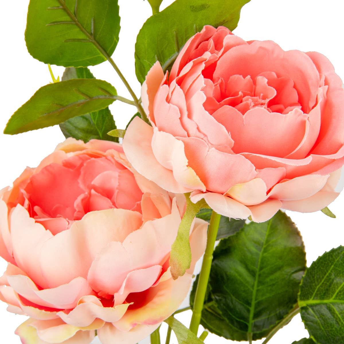 Eleganza Floral – wholesale Artificial flowers – 70cm Rose Spray x 3 Peach2