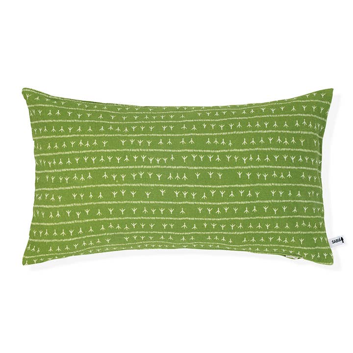 Sabiá - Wholesale Chair Cushion - Rectangular cushion 30×50 ABACATE green — ARRASTA PÉ pattern1