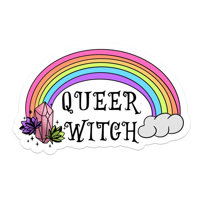 Rebel and Siren Stickers - Wholesale Sticker - Queer Witch | Rainbow | LGBTQ | Waterproof Sticker | 3"