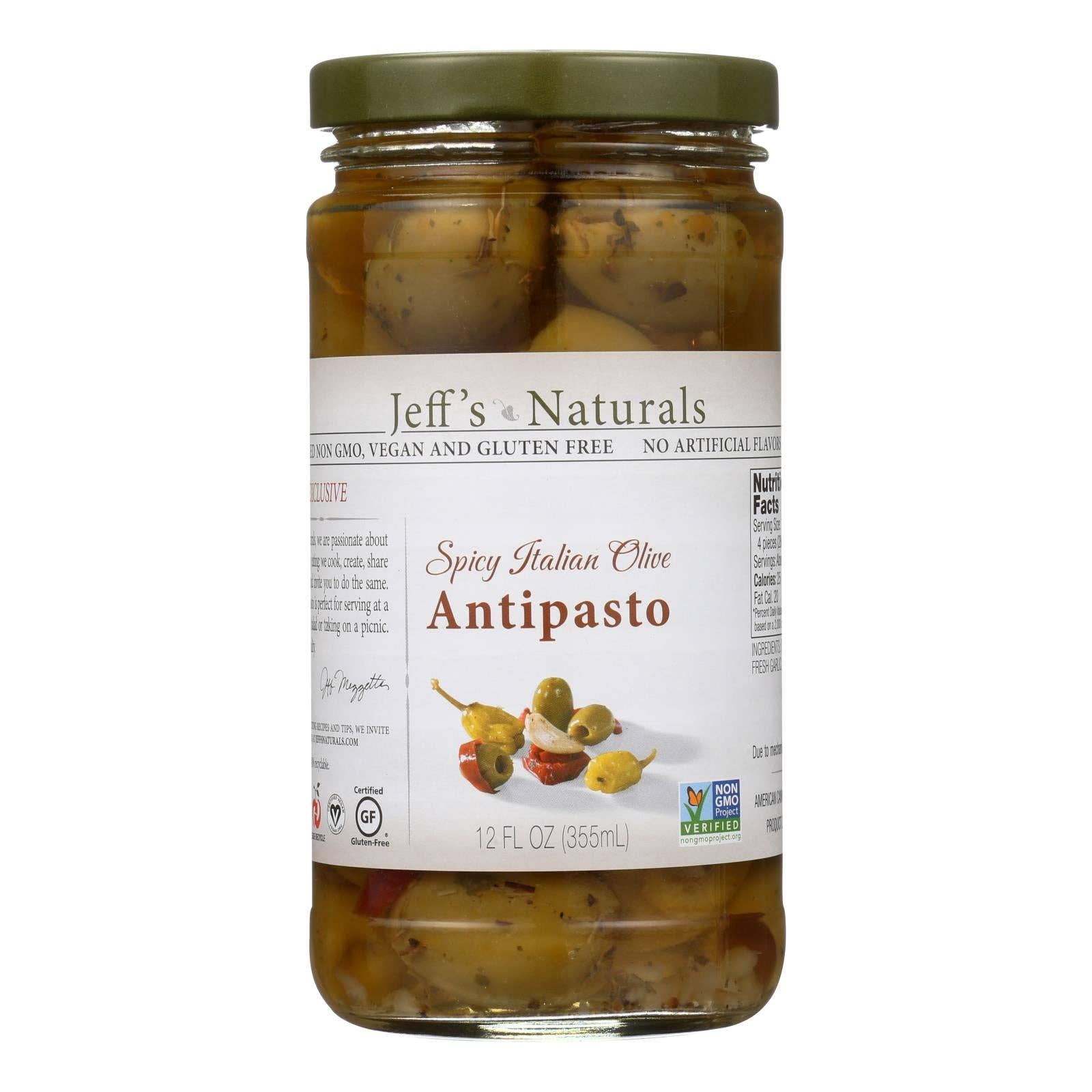 Ware Spark - Wholesale Olives - Jeff's Natural Jeff's Natural Antipasto - Antipasto - Case Of 6 - 12 Fl Oz.0