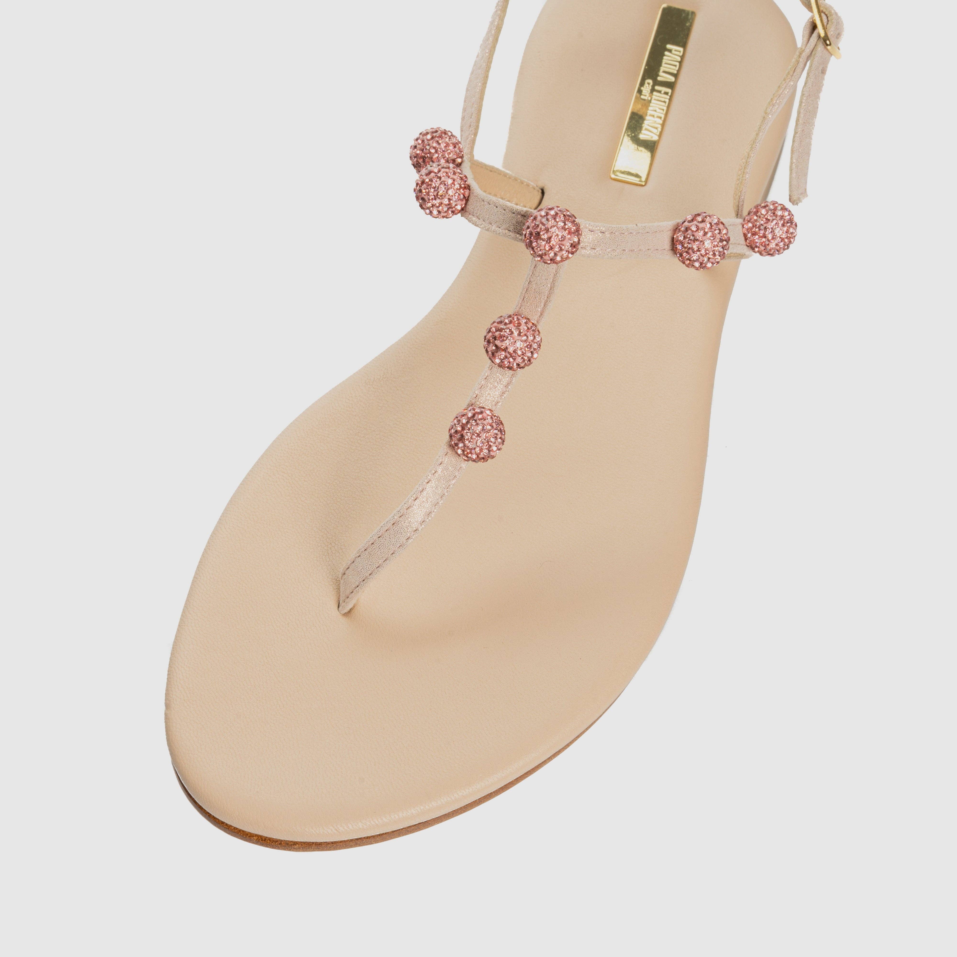 Paola Fiorenza Capri – wholesale Sandals – Women's – Atmosphere flip flop sandal in glitter suede7