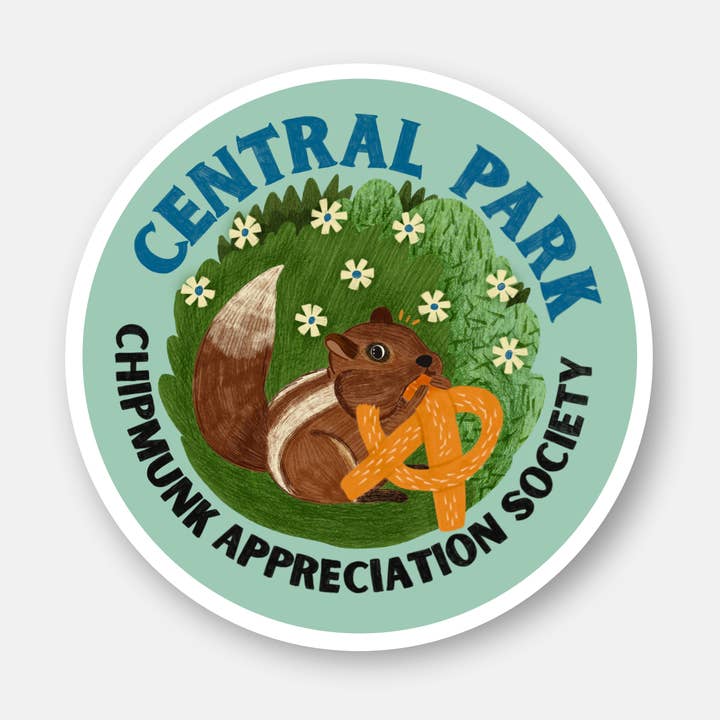 Central Park Chipmunk Sticker voor wholesale door Good and Human