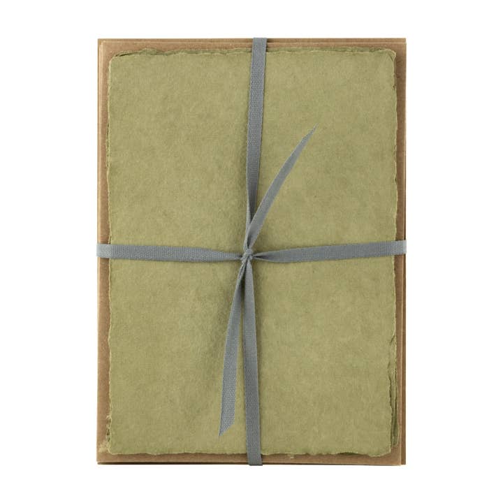 Olive Handmade Paper Pack for wholesale by Oblation Papers & Press