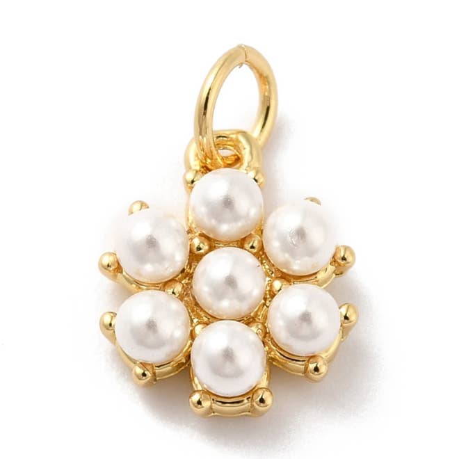 Charme Flor Pérola Dourada por atacado de The Charm Bar Company