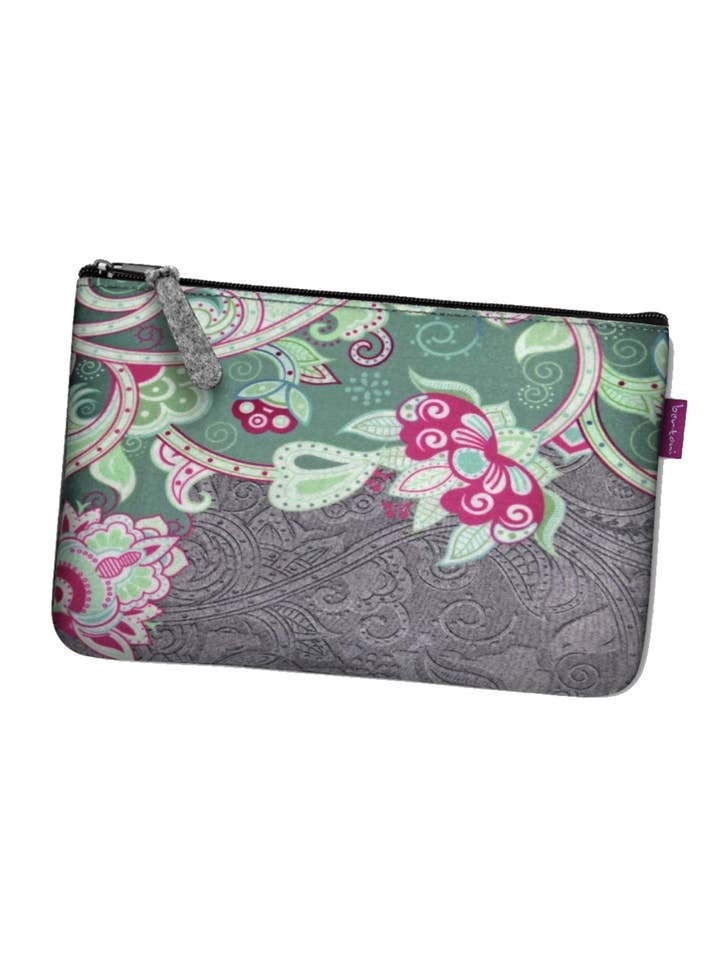 Pochette en feutre gris en cachemire de Bertoni Pocket Line pour la vente par IngrossoBertoni by INCI Srl