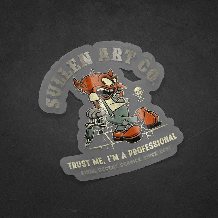 Trust Me Sticker for wholesale by Sullen Clothing